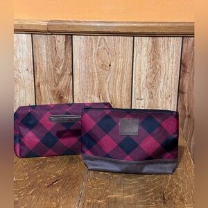 Buffalo‎ plaid new cosmetic and travel bag Maurice’s
